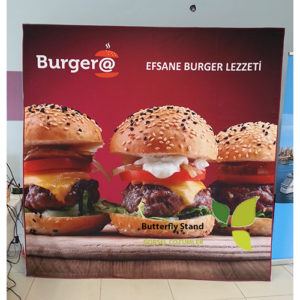 Kumaş Tekstil Baskılı Örümcek stand