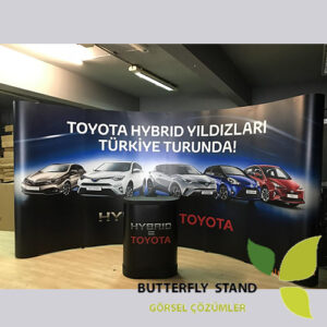 örümcek stand üretim 3x6 oval