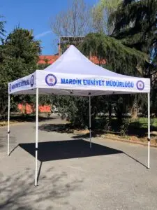 3x3 gazebo tente etek baskılı