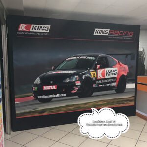 Kumaş Tekstil Baskılı Örümcek Stand